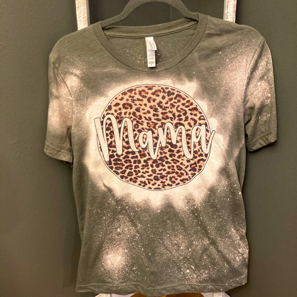 Bella Canvas Olive Green Mama Tshirt